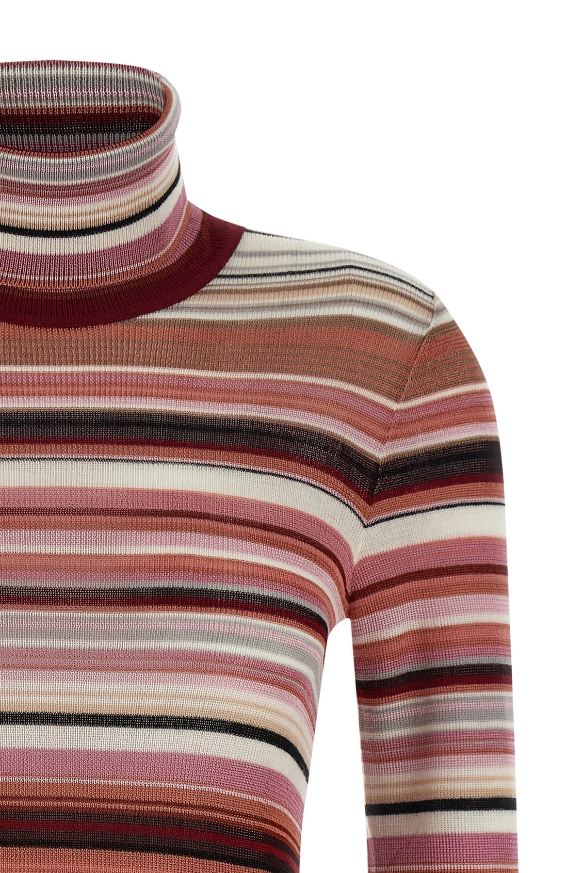 Striped turtleneck sweater - 3