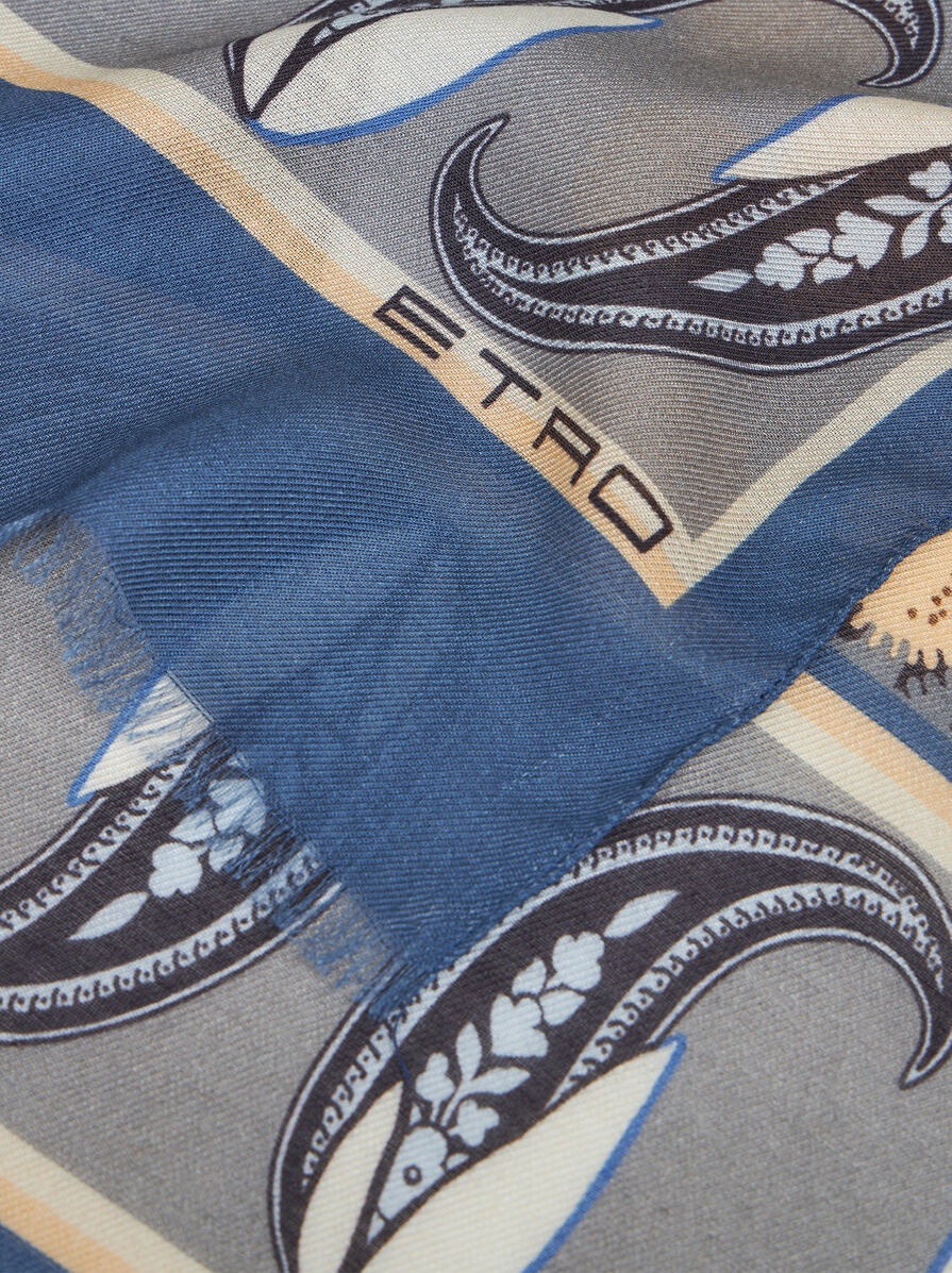 FLORAL PAISLEY SCARF - 3