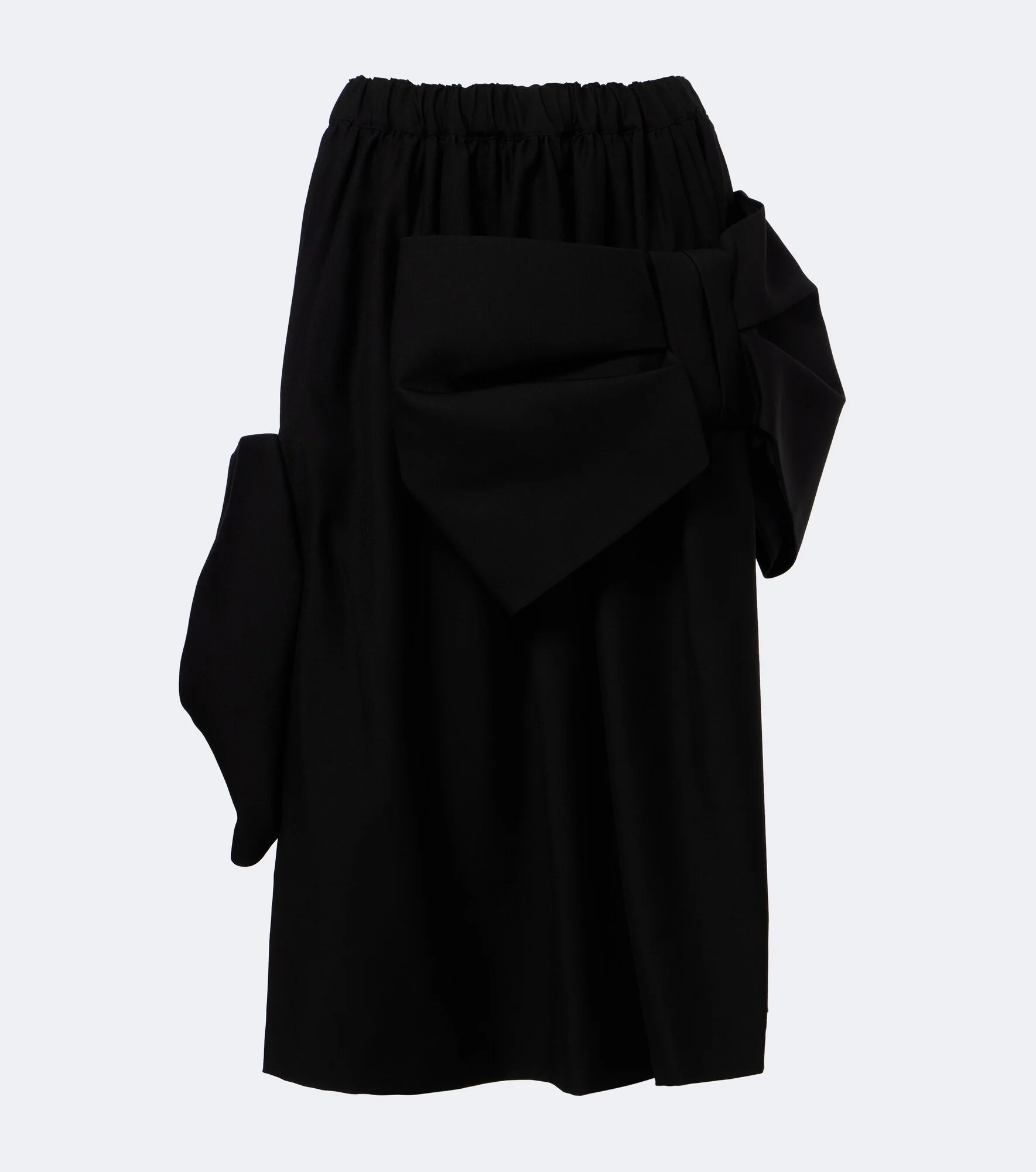 Bow-detail wool and mohair midi skirt - 1