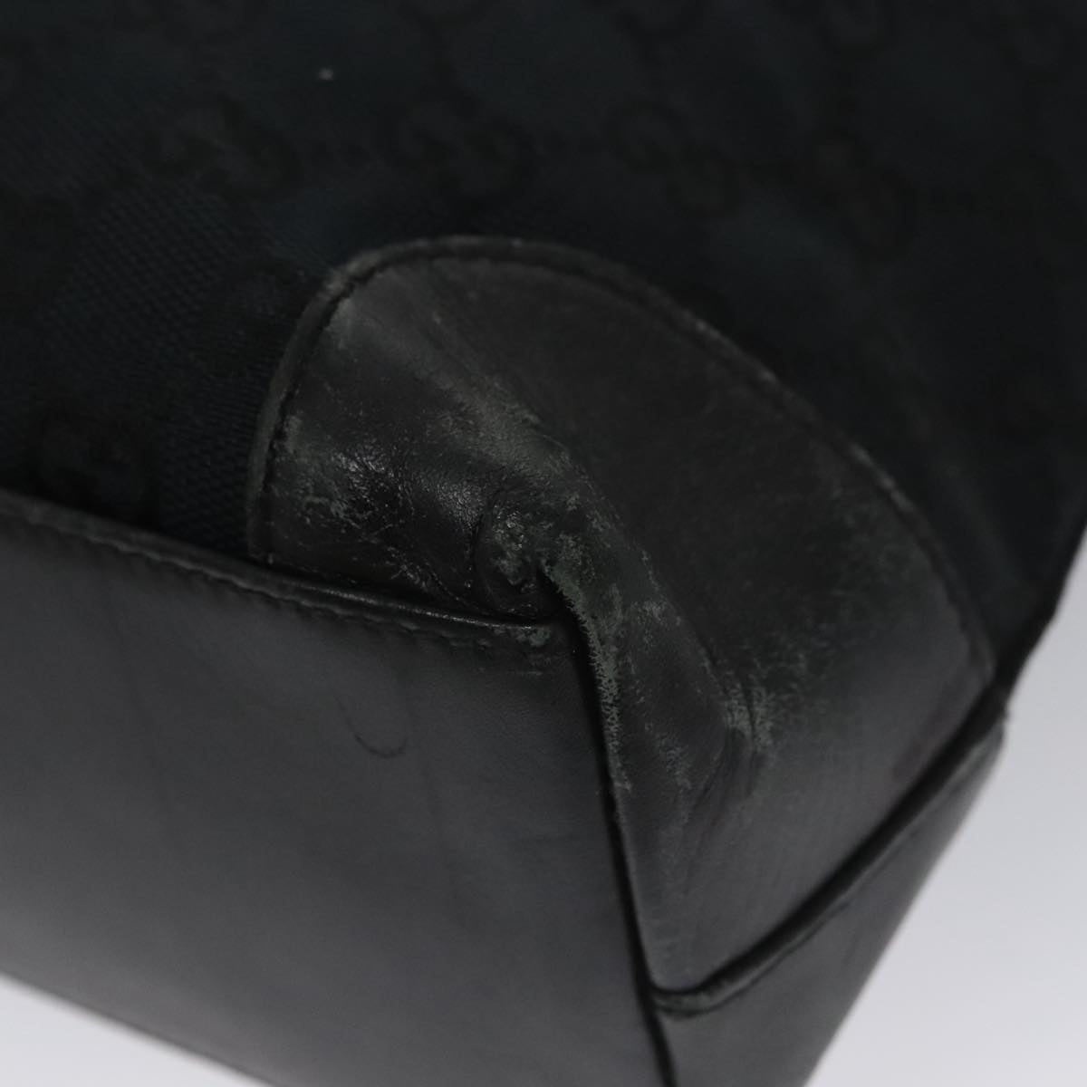 GUCCI GG Canvas Hand Bag Black - 12