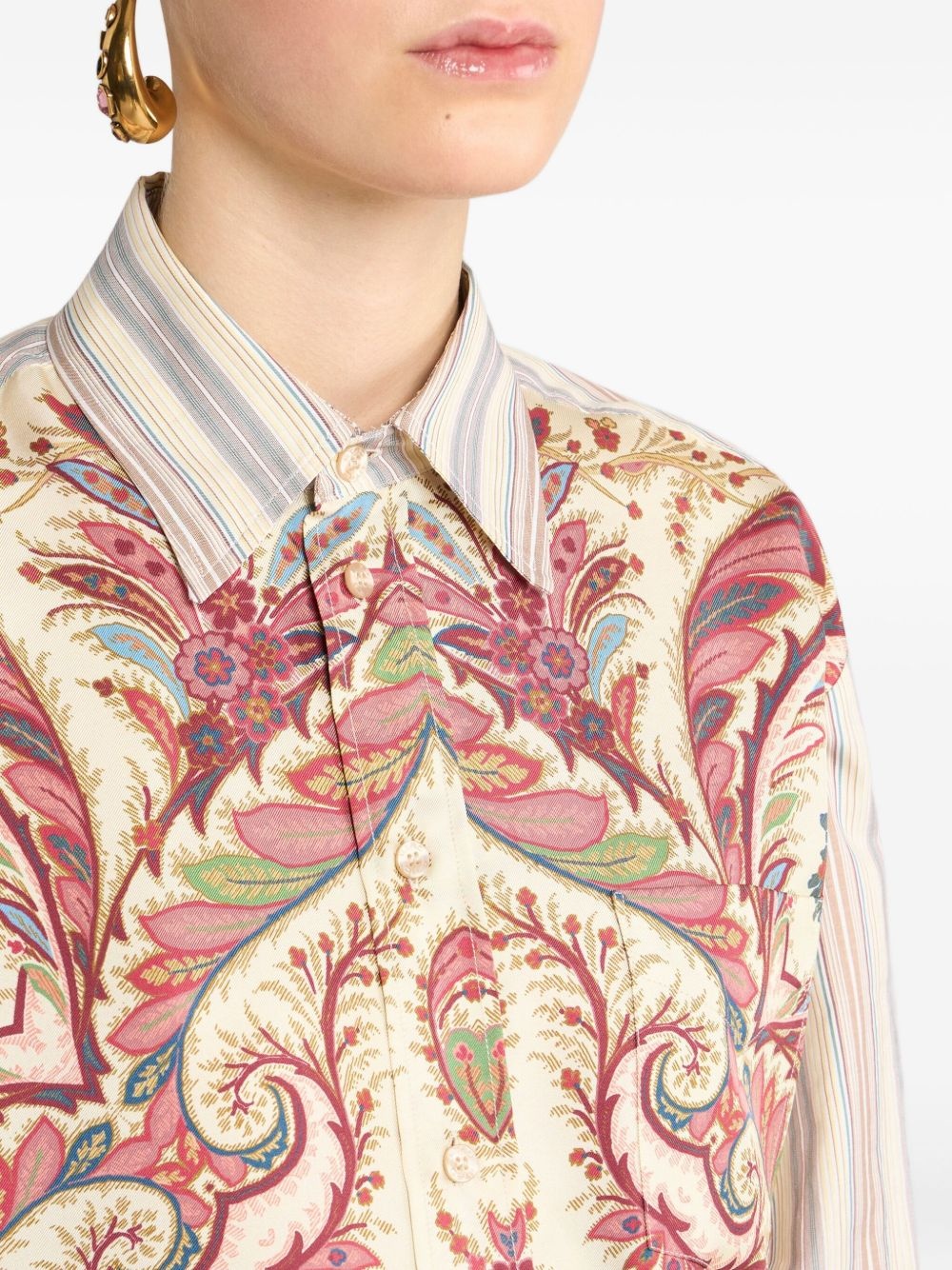 paisley-print shirt - 4