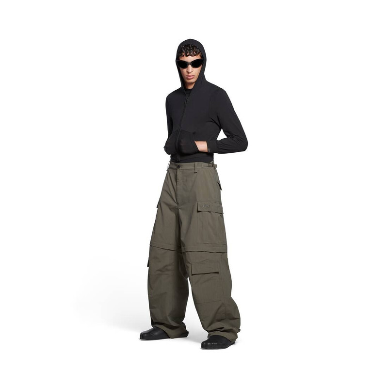 BALENCIAGA Men's Unity Sports Icon Light Cargo Pants in Kaki outlook