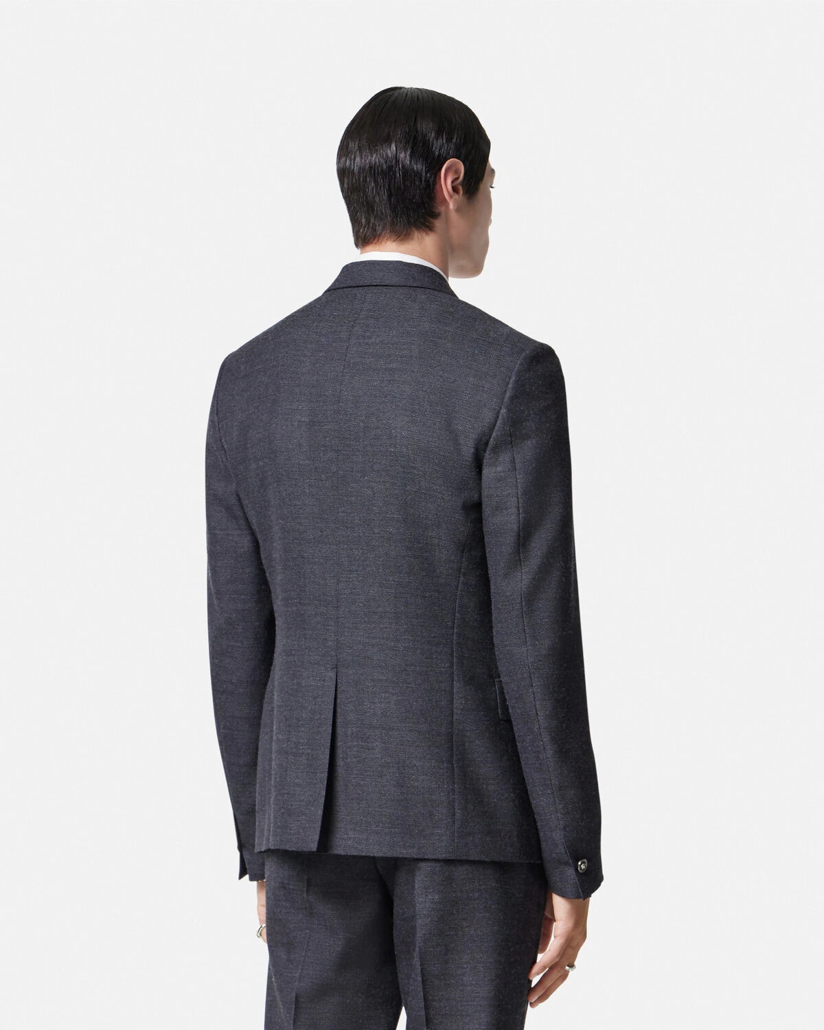 Herringbone Single-Breasted Blazer - 5