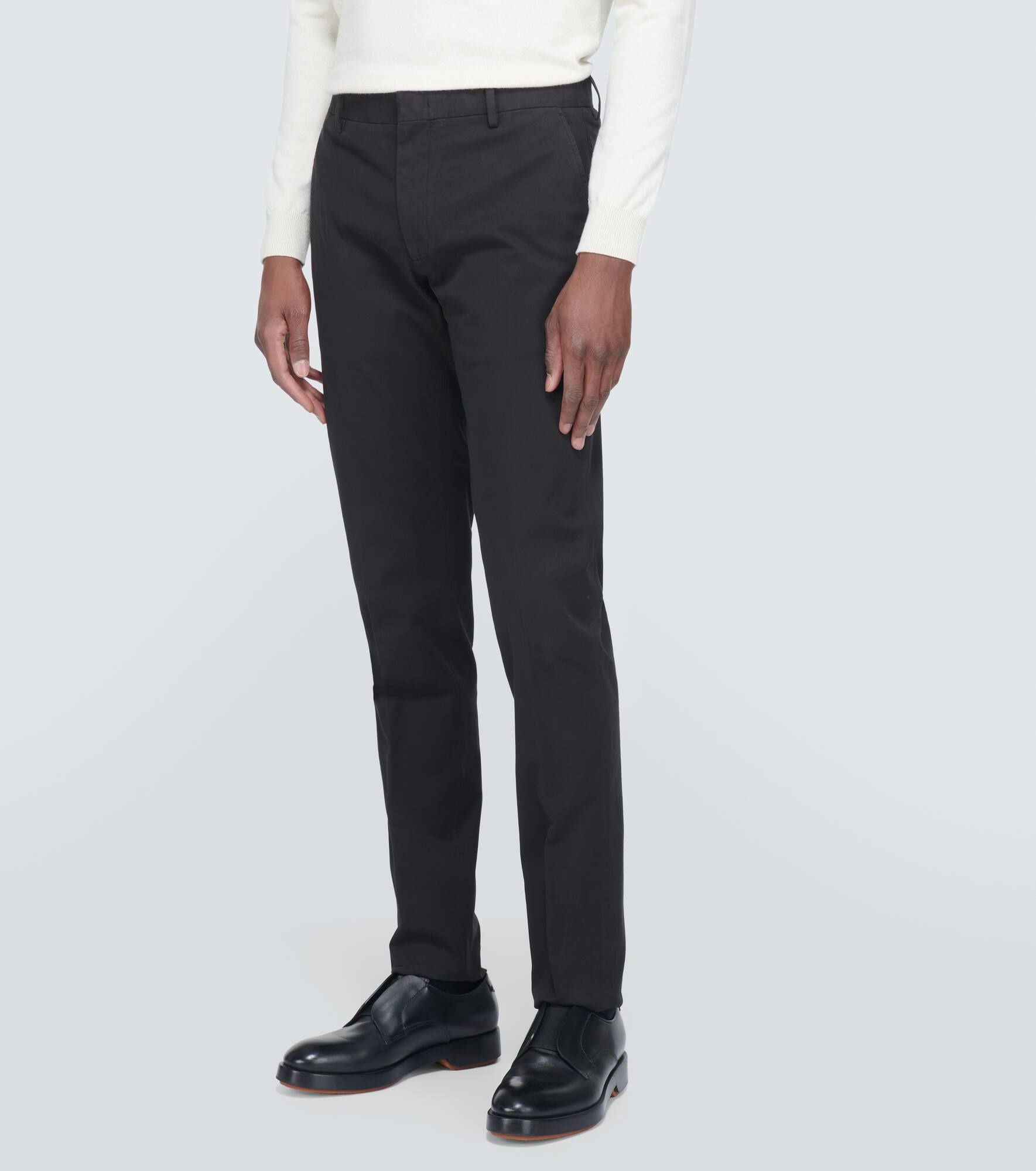 Cotton blend chinos - 3