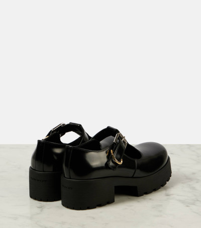 Givenchy Voyou brushed leather loafers outlook