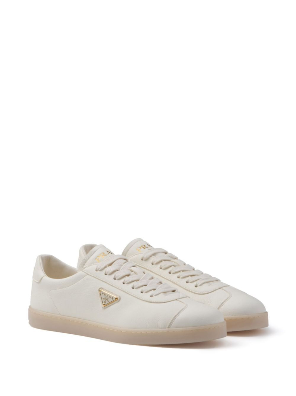 Prada Men Lane Grained Leather Sneakers - 3