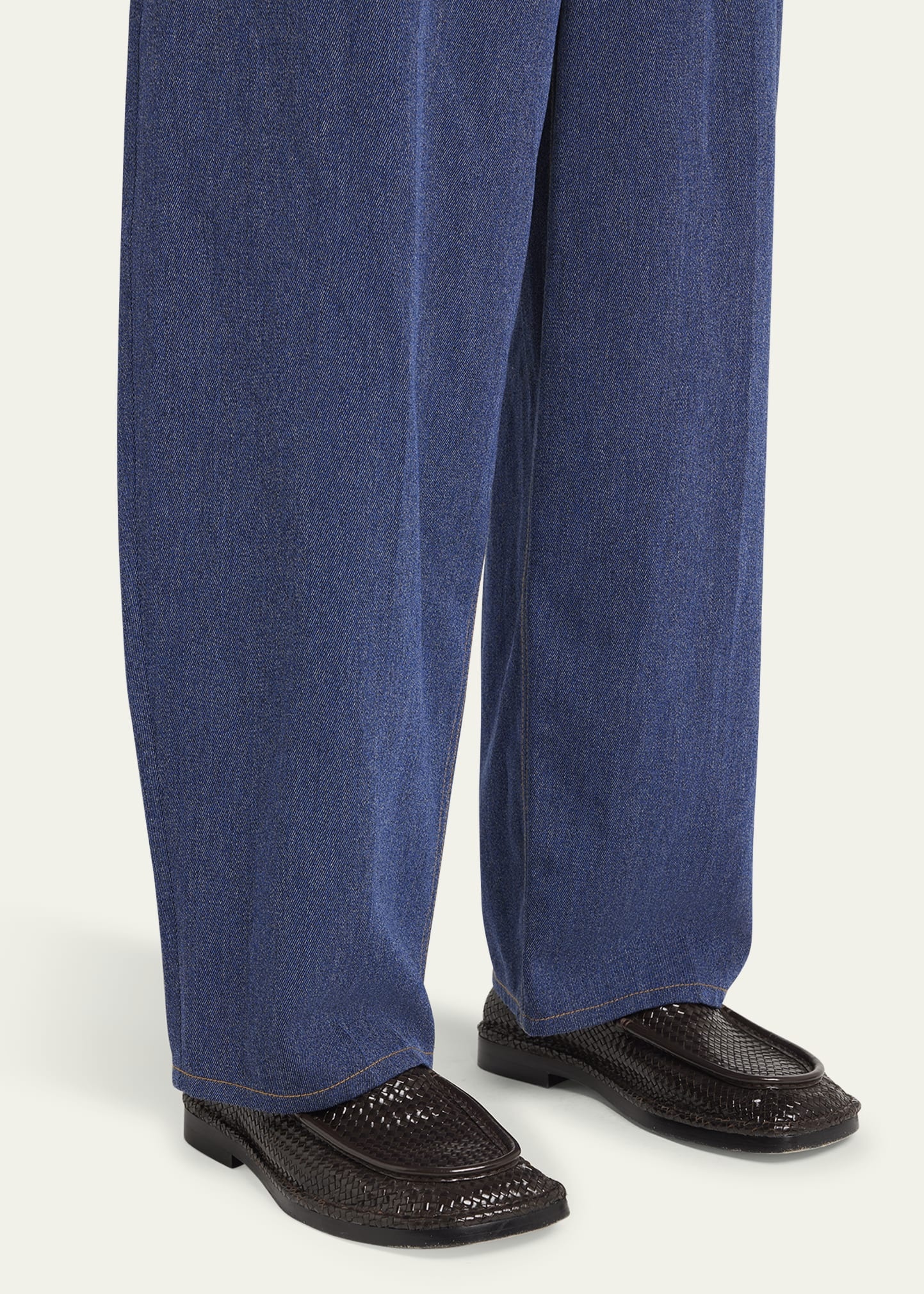 Men's Daddy Intrecciato Leather Loafers - 2
