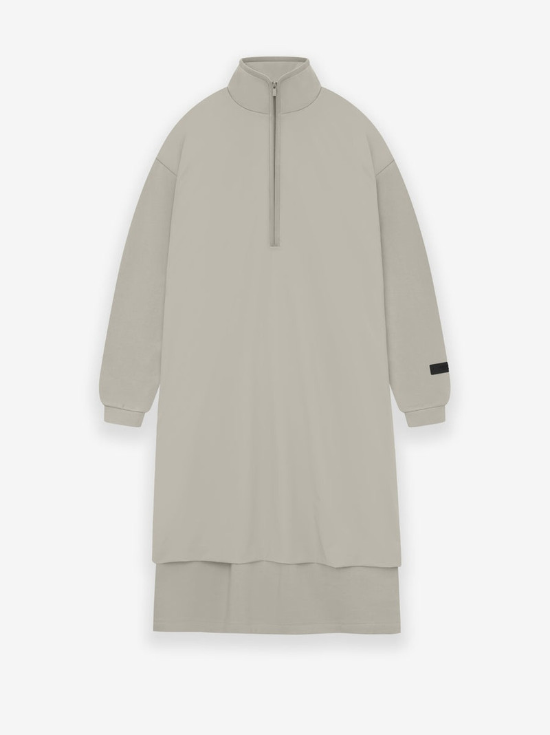 Womens Nylon Fleece Mockneck Sweater Dress 1