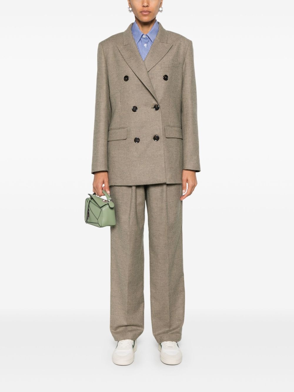 check-pattern blazer - 2