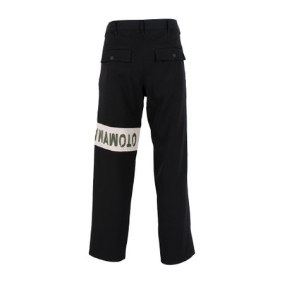 Yohji Yamamoto Left side message pants / BLK outlook