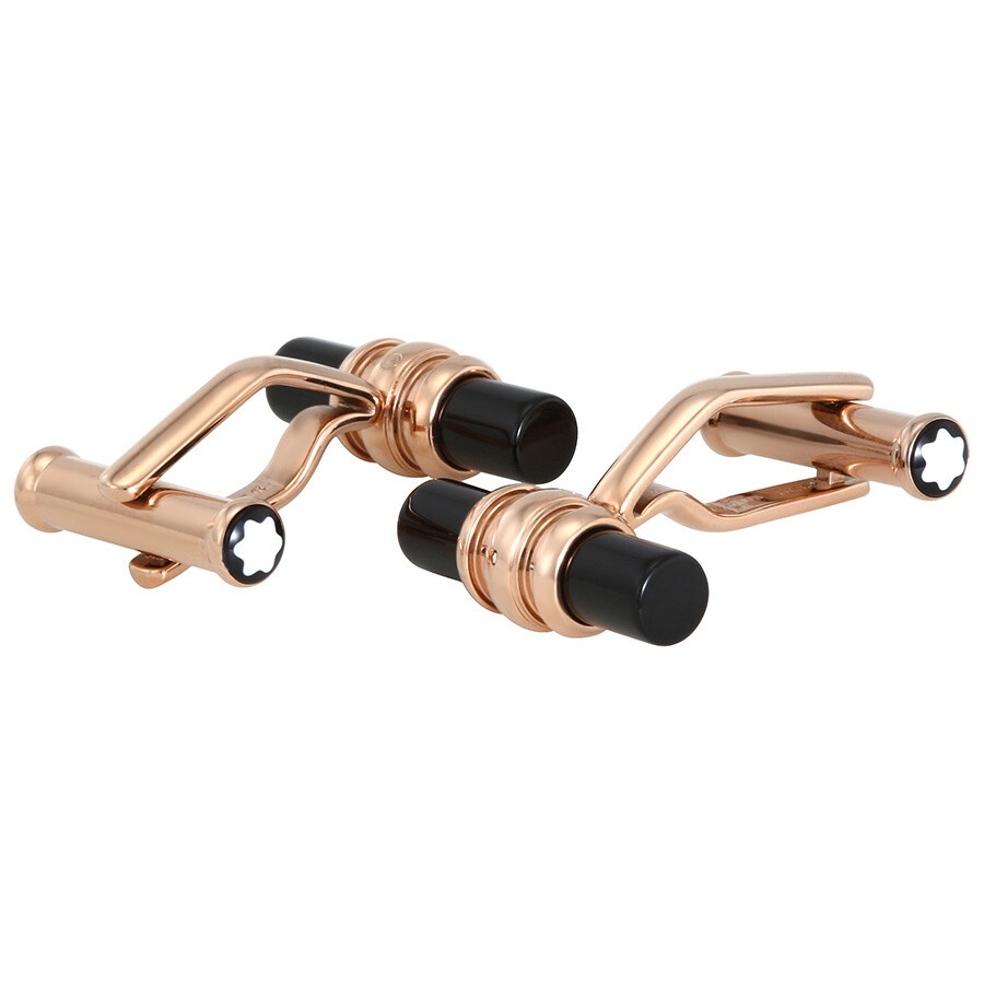 Montblanc Meisterstuck Gold-Tone Onyx Cufflinks 113395 - 2