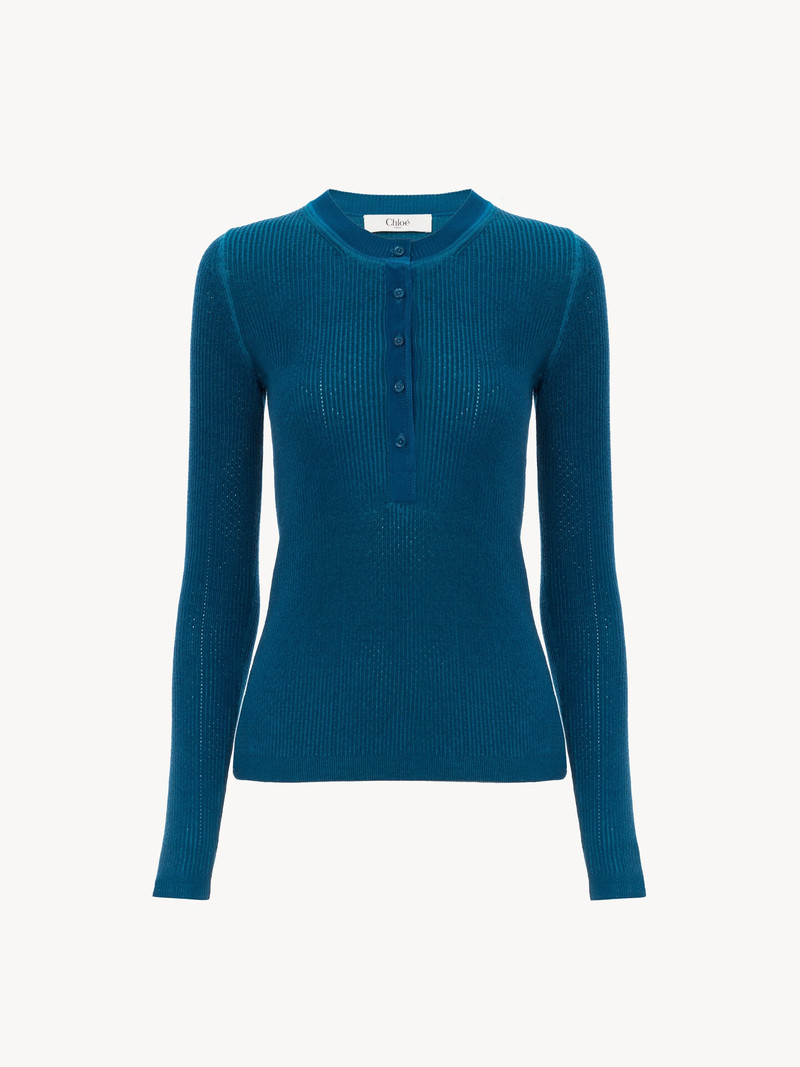 HENLEY SHIRT IN A MERINO WOOL KNIT 1