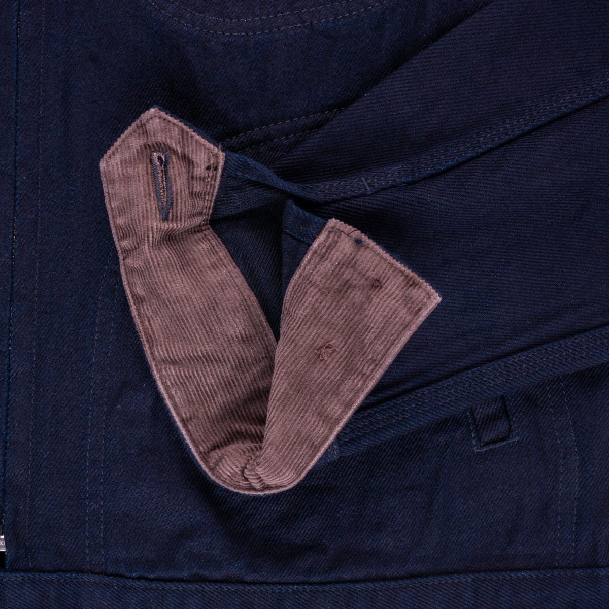 IHJ-143-IND 12oz Kersey Work Jacket - Indigo/Black - 12