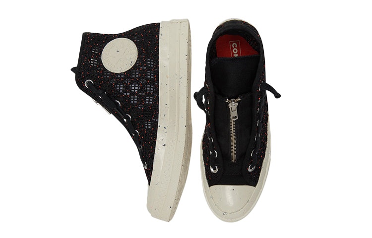 (WMNS) Converse Chuck 70 High 'Speckled Black Crochet' 570784C - 5