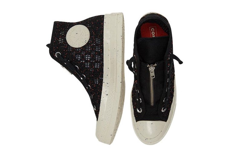 Converse (WMNS) Converse Chuck 70 High 'Speckled Black Crochet' 570784C outlook