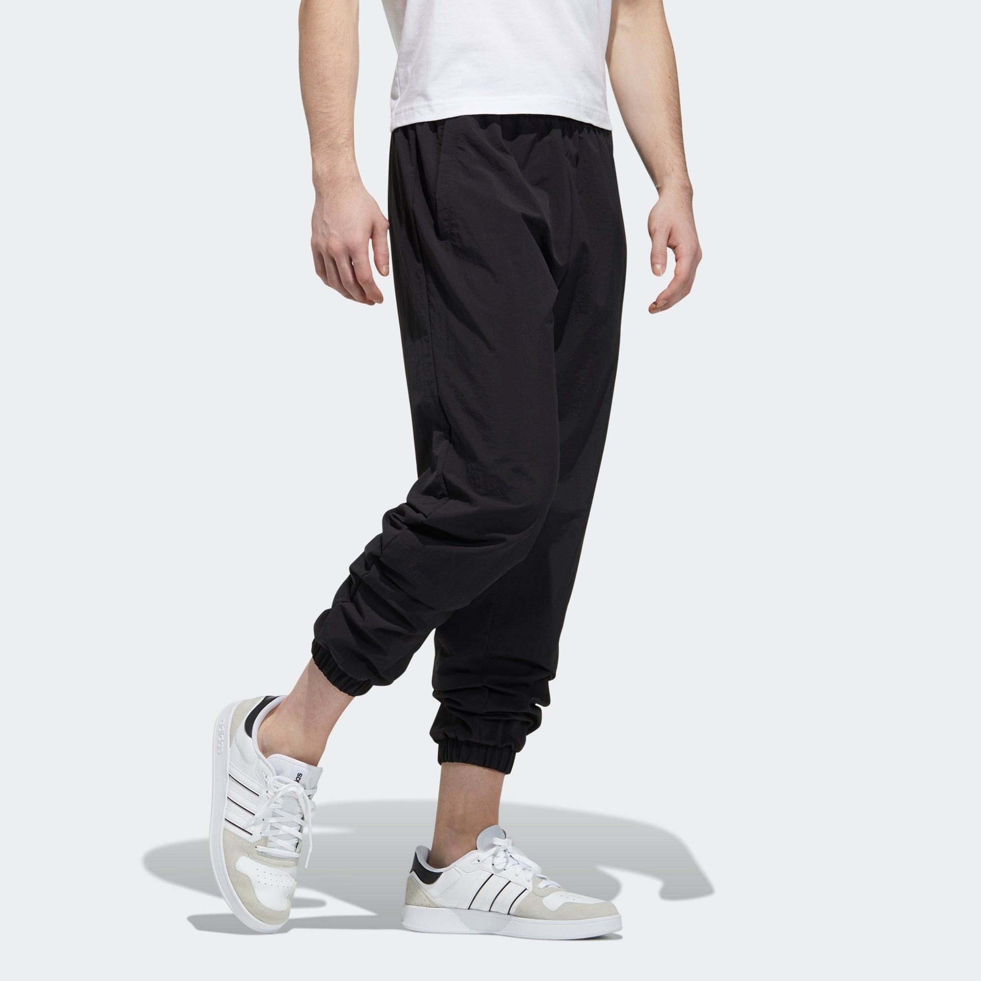 adidas neo M CE C+ WV TP Athletics Running Sports Woven Long Pants Black GP4884 - 4