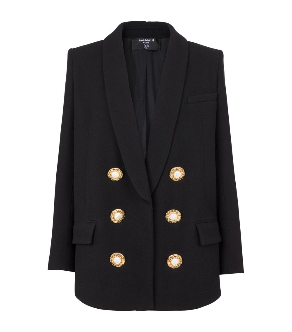 Balmain Double-Breasted Blazer harrods REVERSIBLE