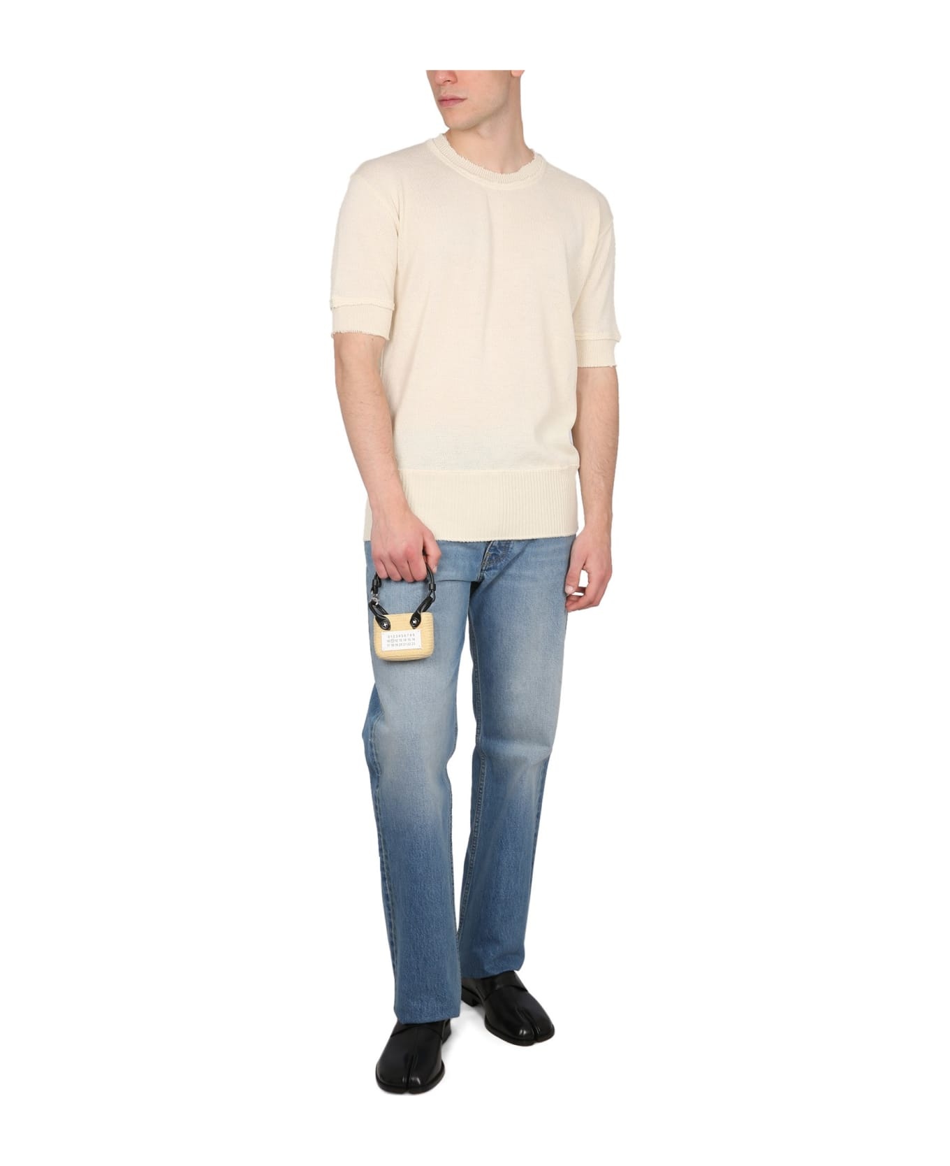 Sweater In Creamy White Wool Blend - 3