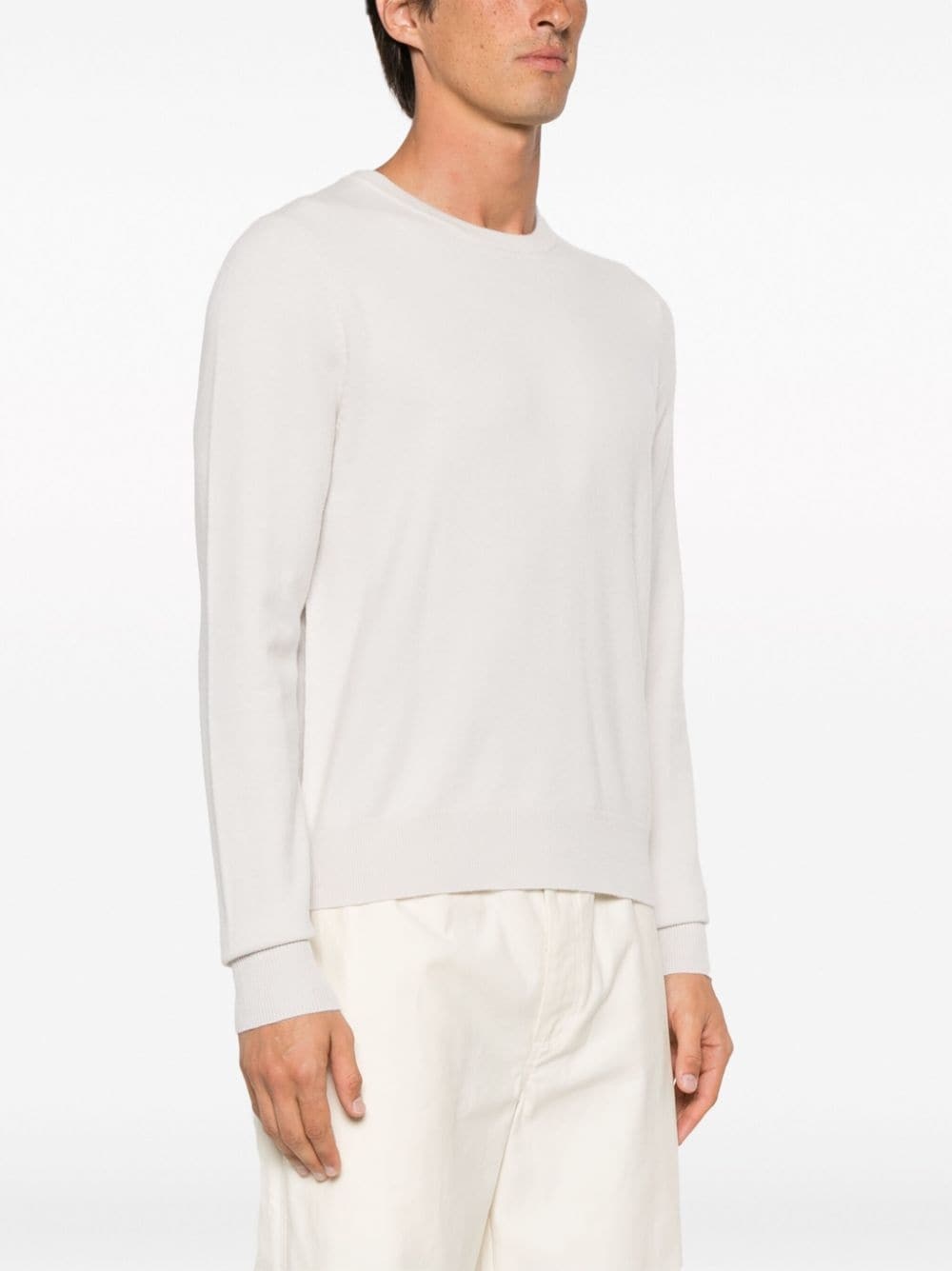stitch-detail crew-neck jumper - 4