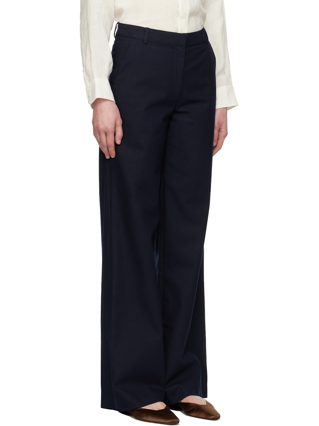 A. P.C. Navy Margaret Trousers - 2