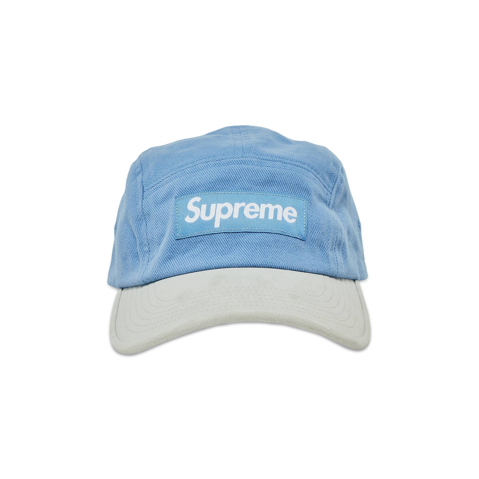 Supreme Suede Visor Camp Cap 'Light Blue' - 1