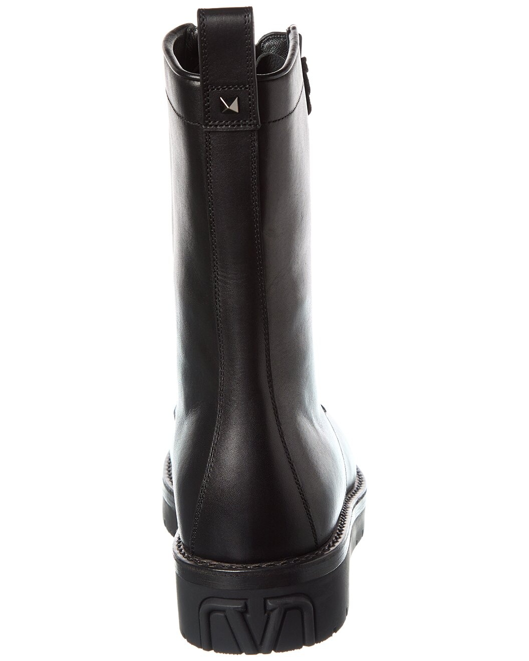 Valentino Rockstud Leather Combat Boot - 3