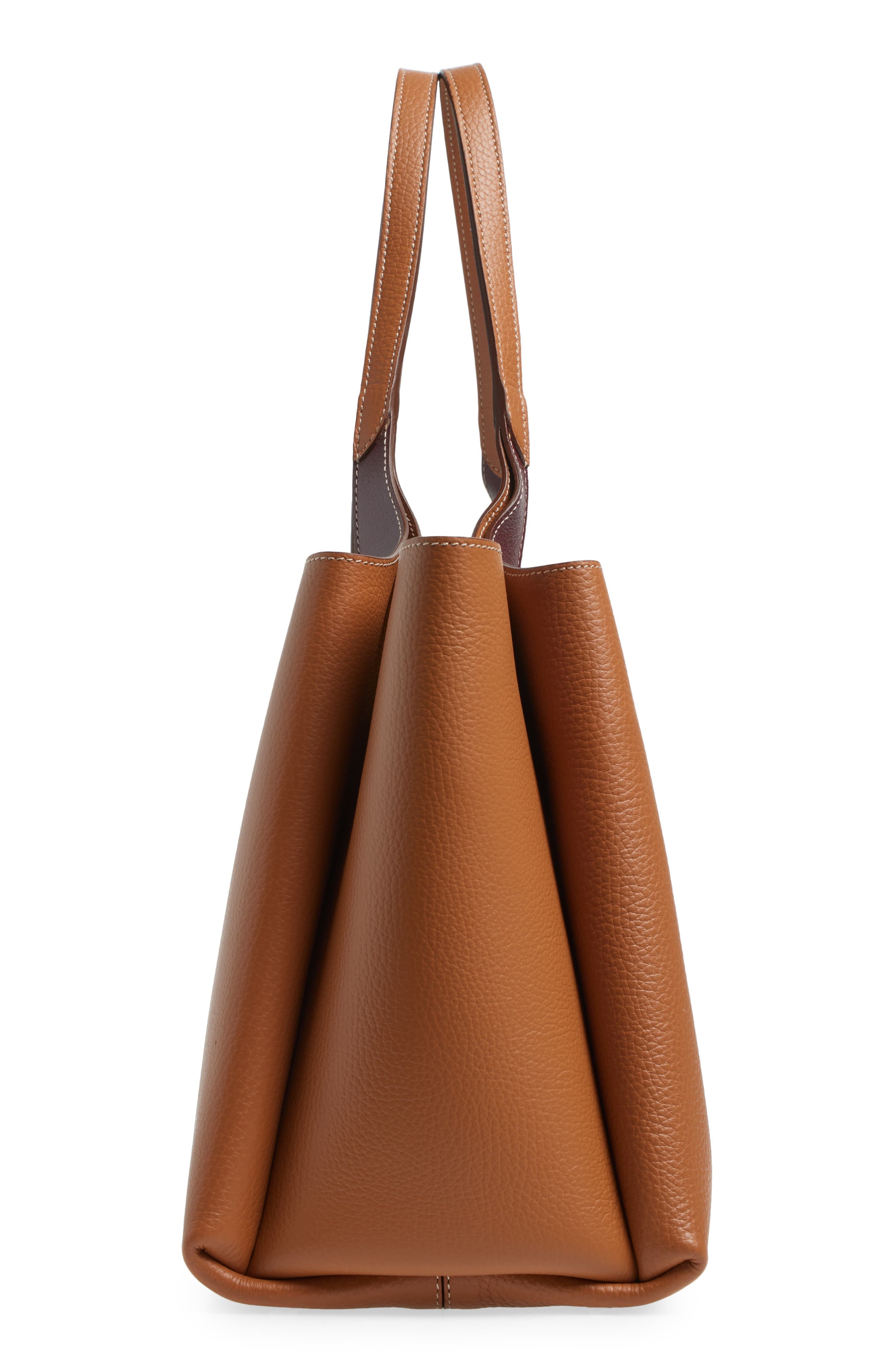 Tod's Medium Apa Leather Tote in Kenia/Bordeaux at Nordstrom - 6