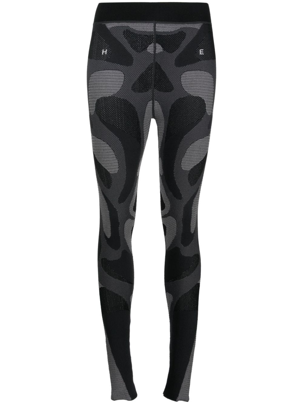 mid-rise contrasting waistband legging - 1