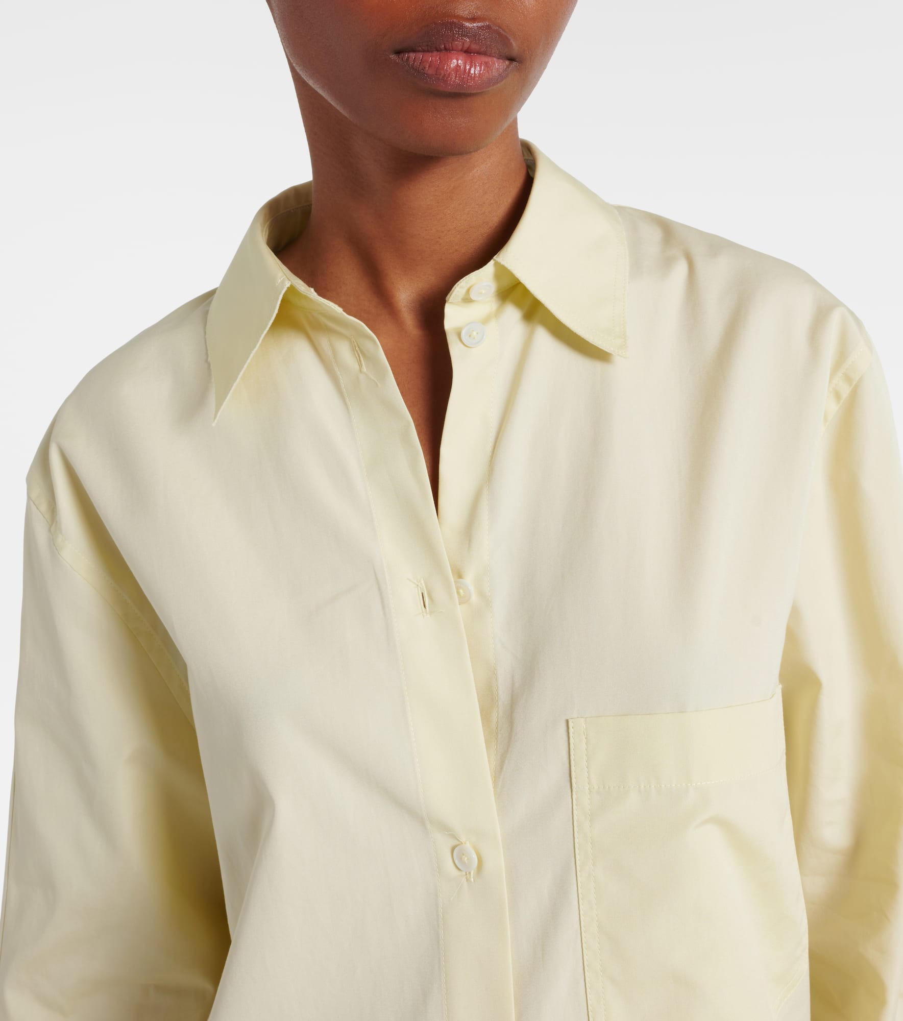 Cotton poplin shirt dress - 4