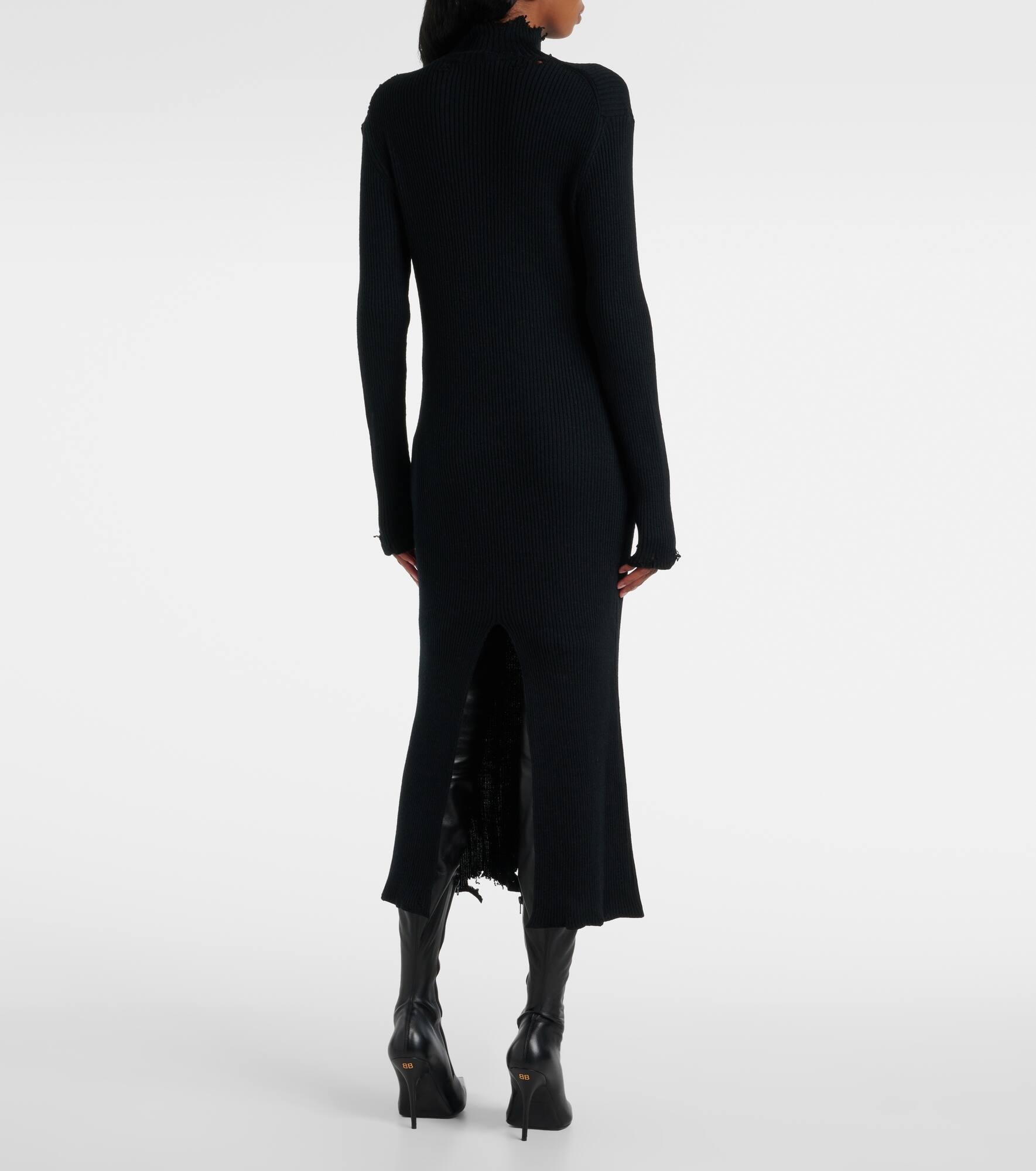 Wool-blend midi dress - 3