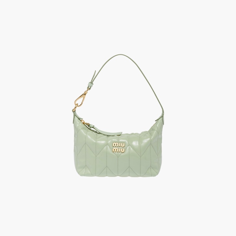 Miu Spirit matelassé patent leather mini-bag - 2