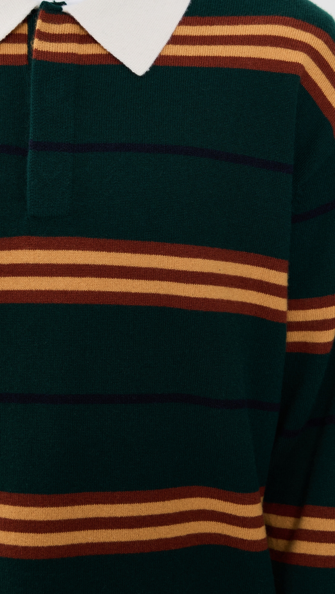Striped Cashmere Rubgy - 5