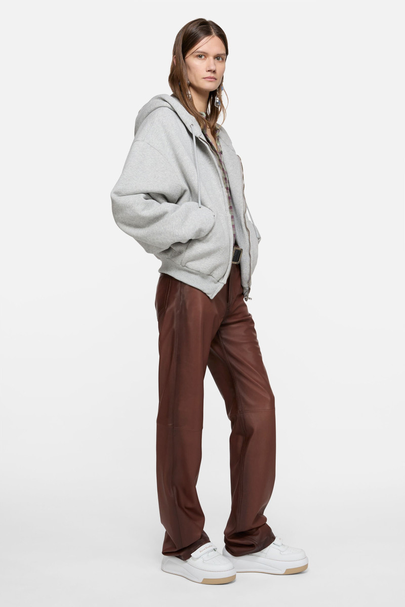 Acne Studios Leather Velcro Sneakers - Sand beige/optic white outlook