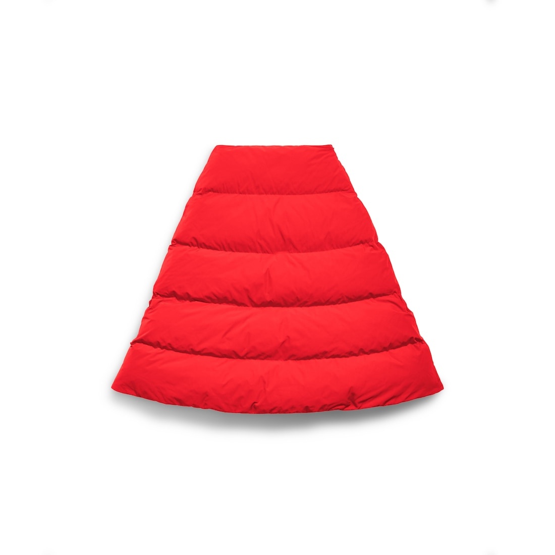 Women's Puffer Midi Skirt in Red - 1