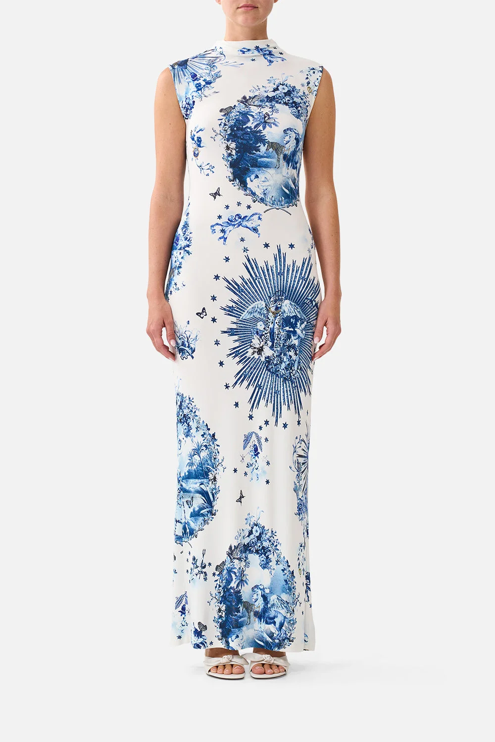 BACK DETAIL TANK DRESS THE PORCELAIN PARLOUR - 1