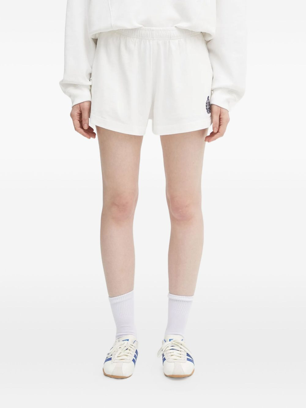 logo-embroidered shorts - 1