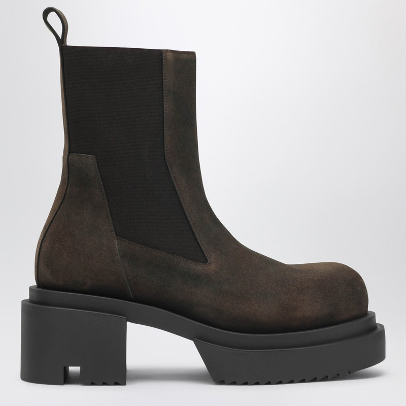 Brown Bogun Beatle boots in suede 1
