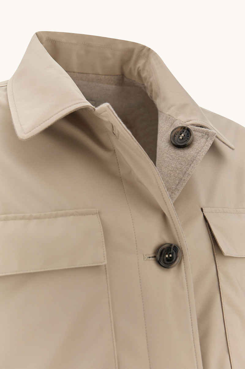 REVERSIBLE OVERSHIRT IN CASHMERE AND TECHNICAL FABRIC 13