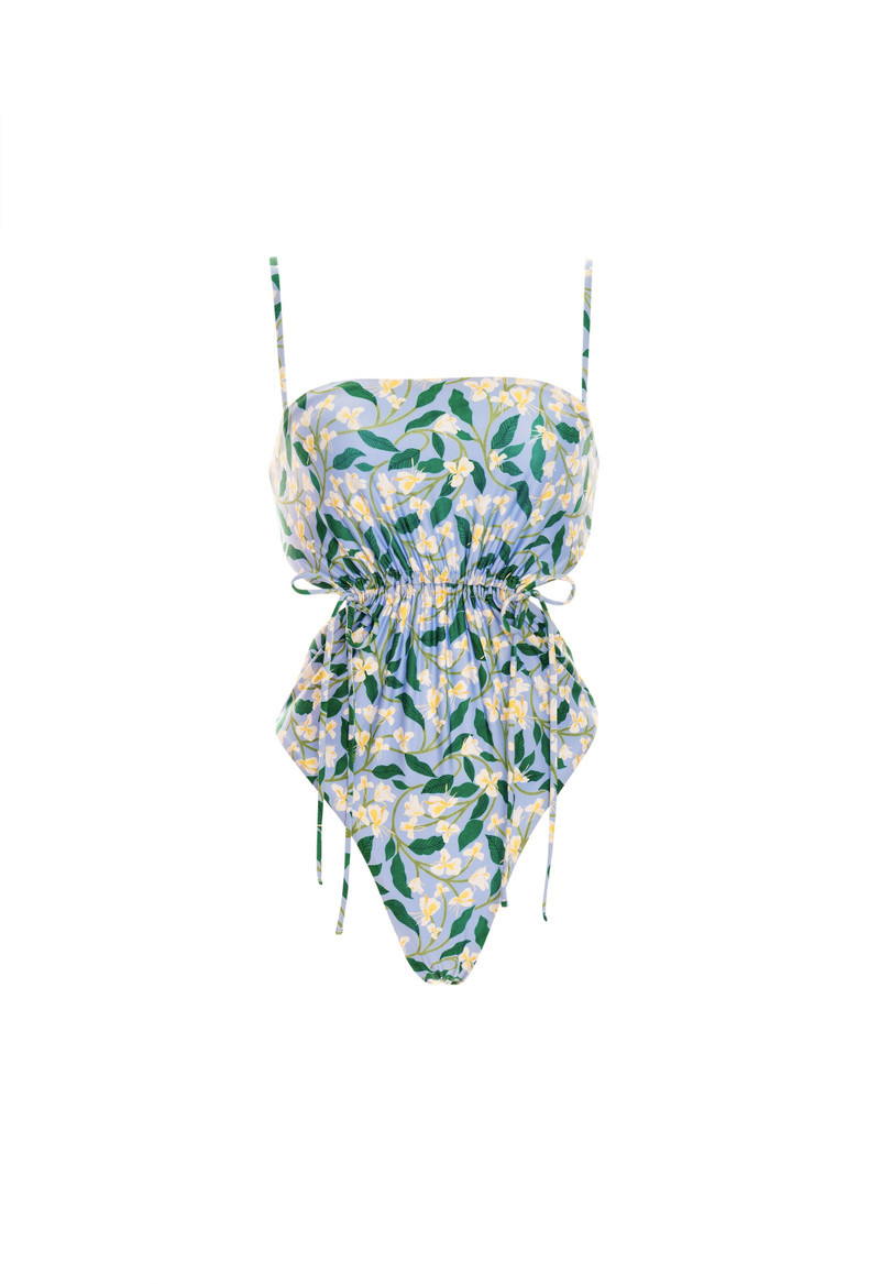 Azul Dos Gardenias Celeste One Piece 1