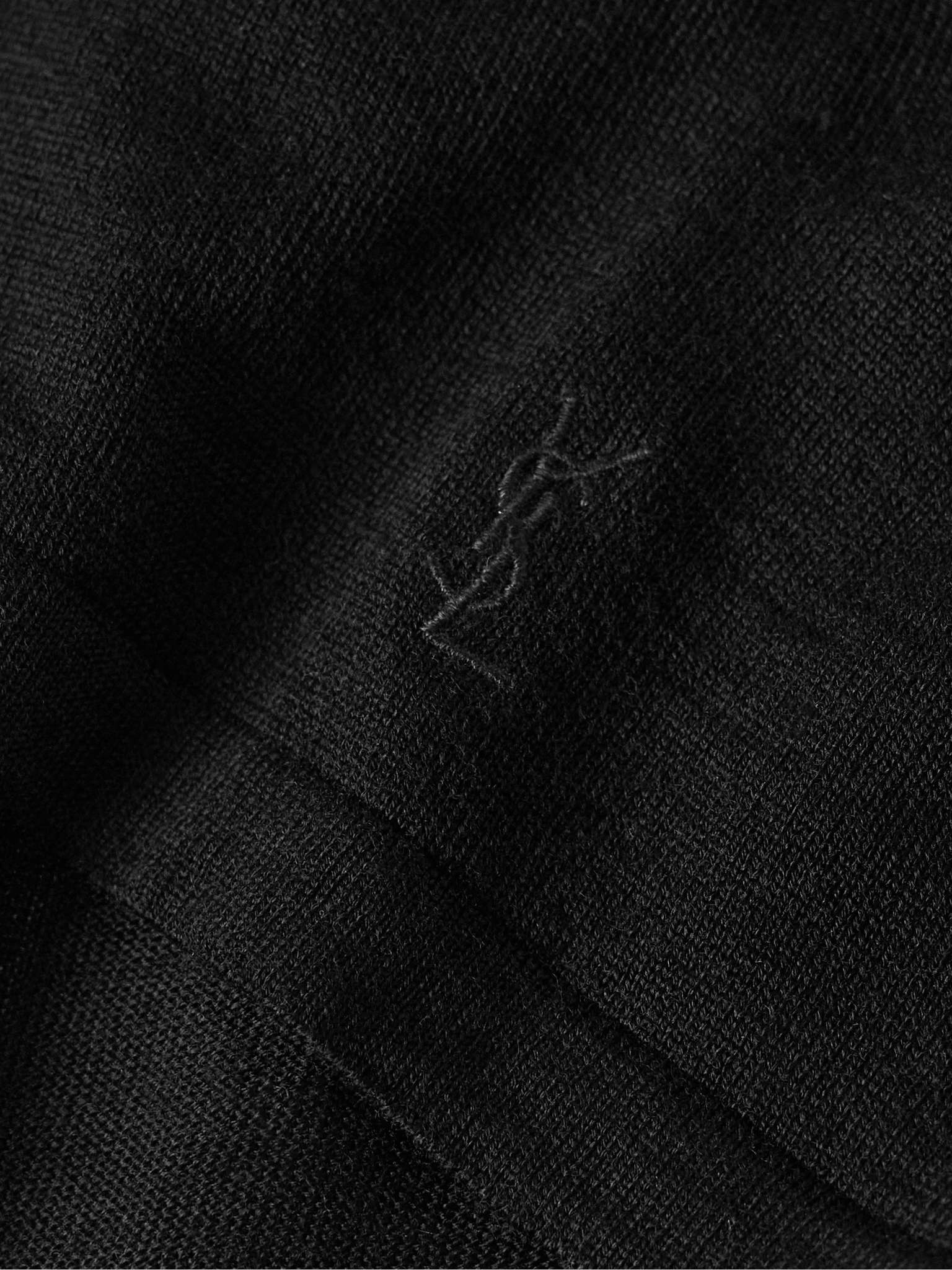 Logo-Embroidered Wool Polo Shirt - 8