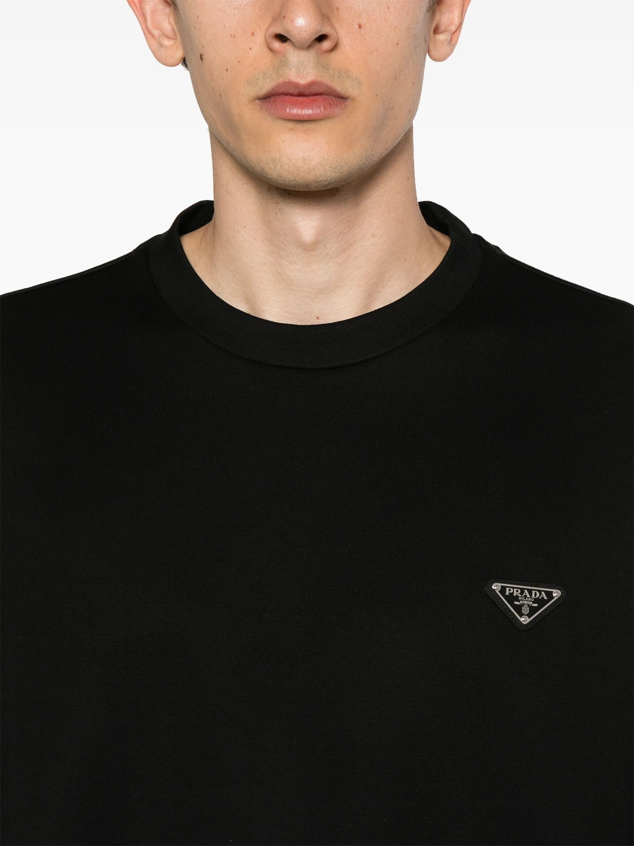 Triangle-logo Cotton Sweatshirt - 2
