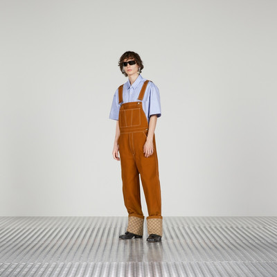 GUCCI Canvas overall with Interlocking G patch outlook