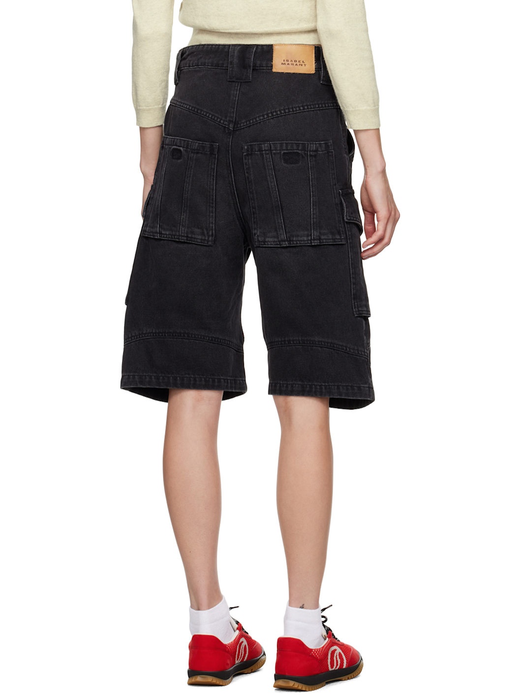 Black Hortens Denim Shorts - 3