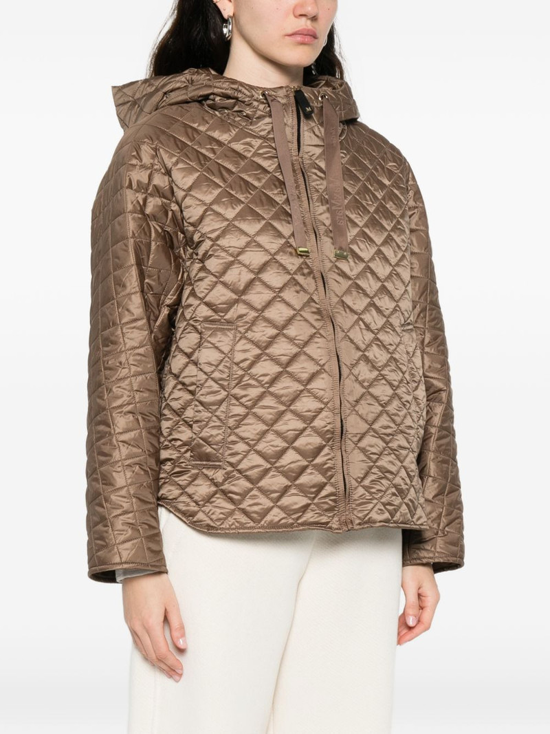 quilted-design zip-up jacket 3