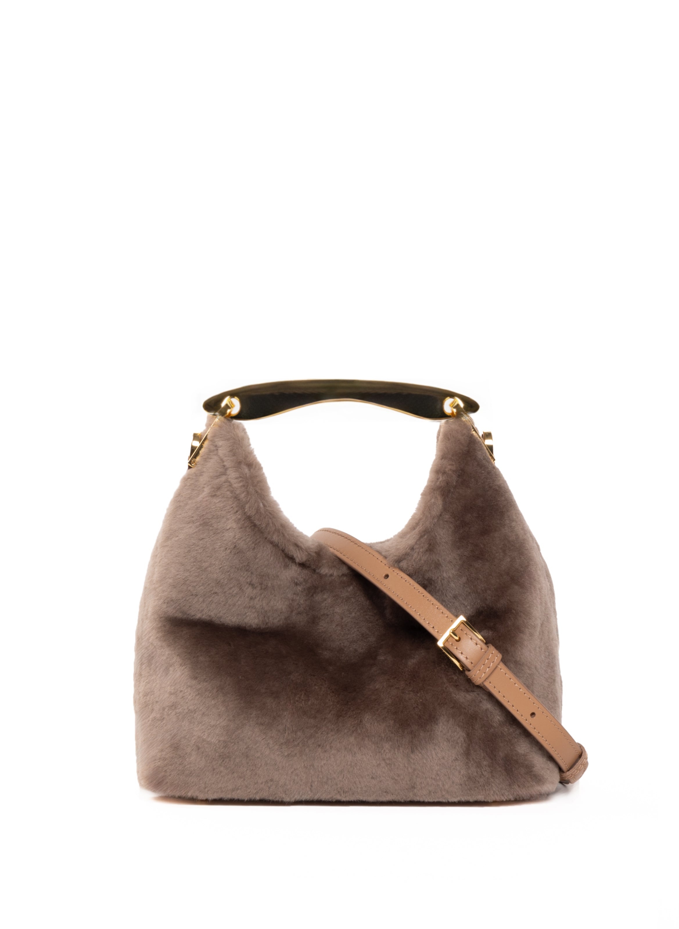 Small Boomerang Shearling Taupe - 3