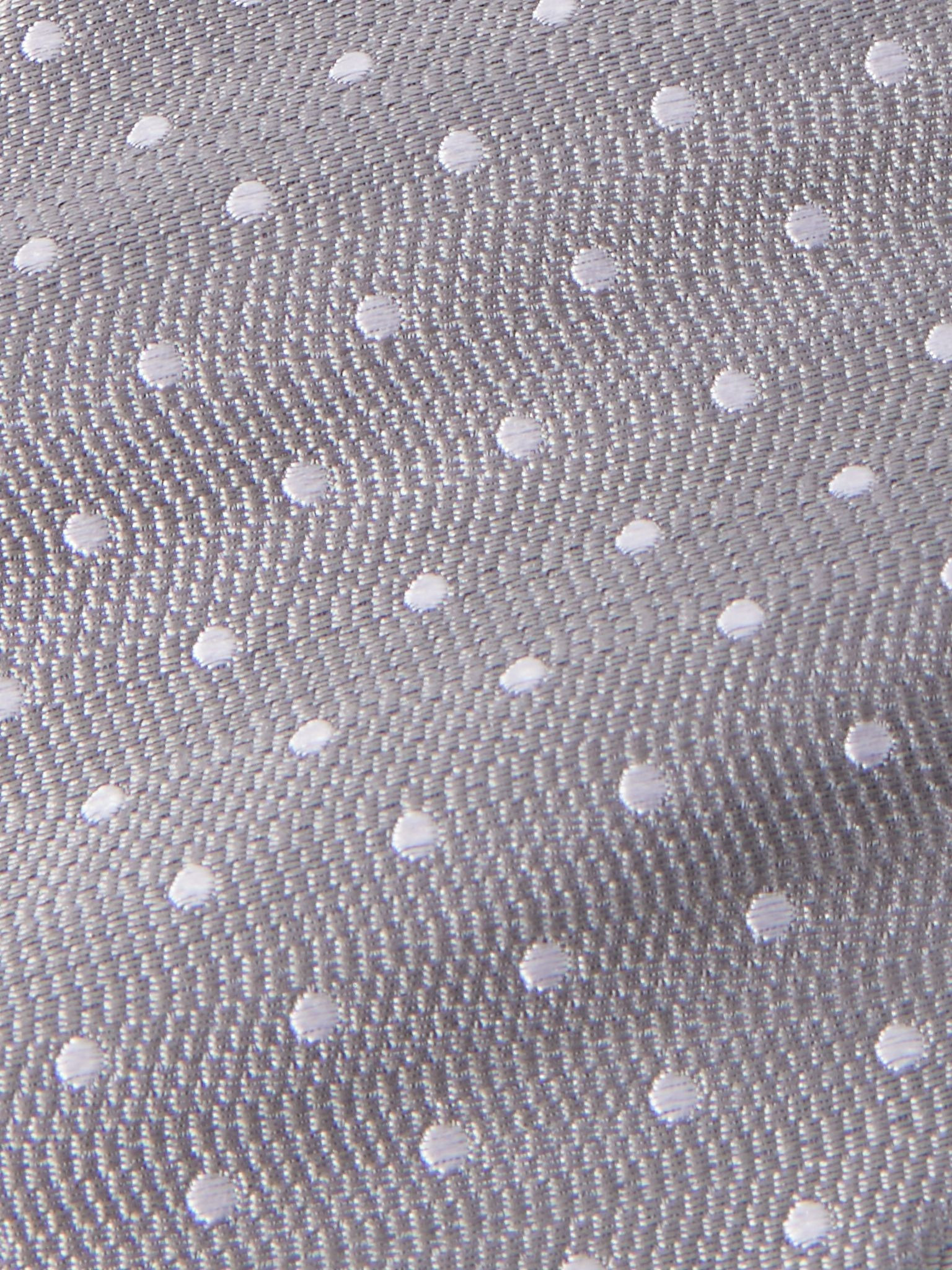 8cm Polka-Dot Silk Tie Gray - 3