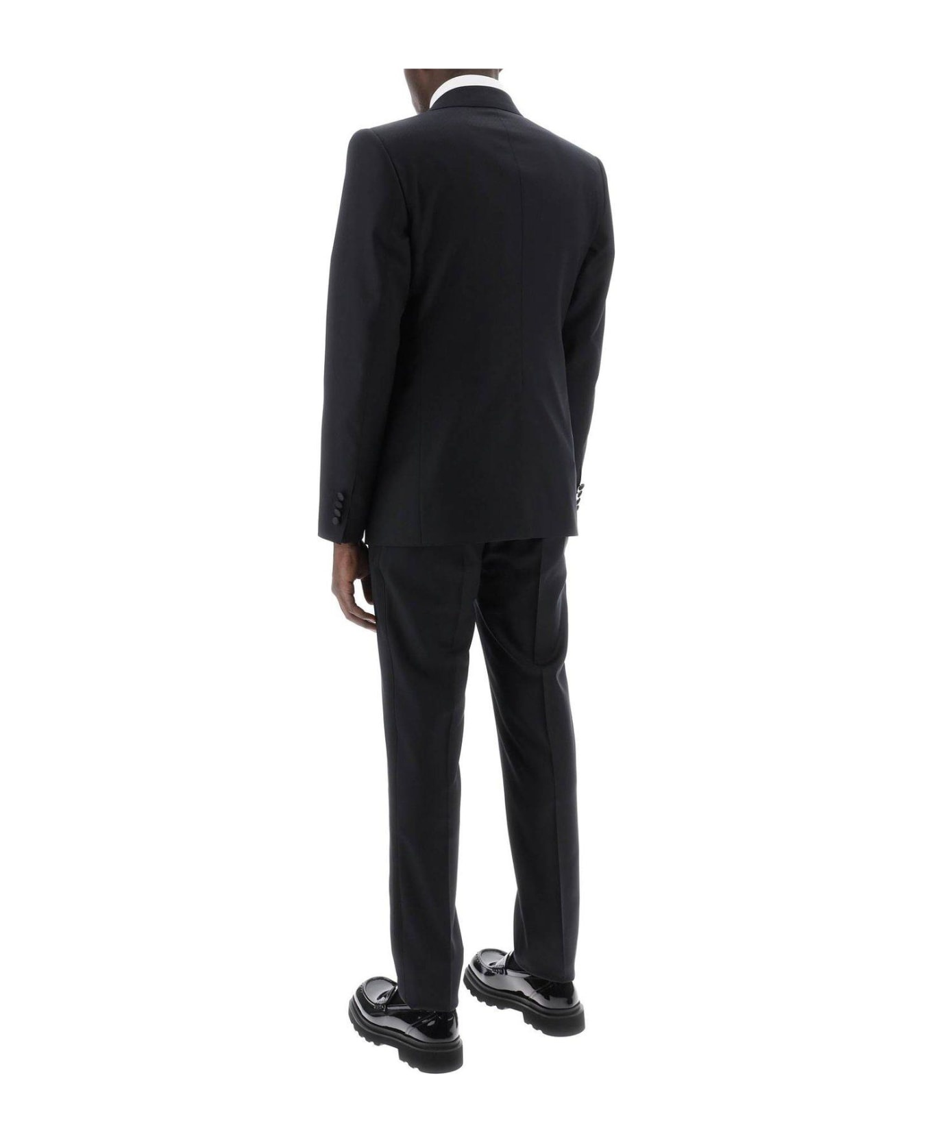 Single-breasted Pressed Crease Tailored Suit - 3