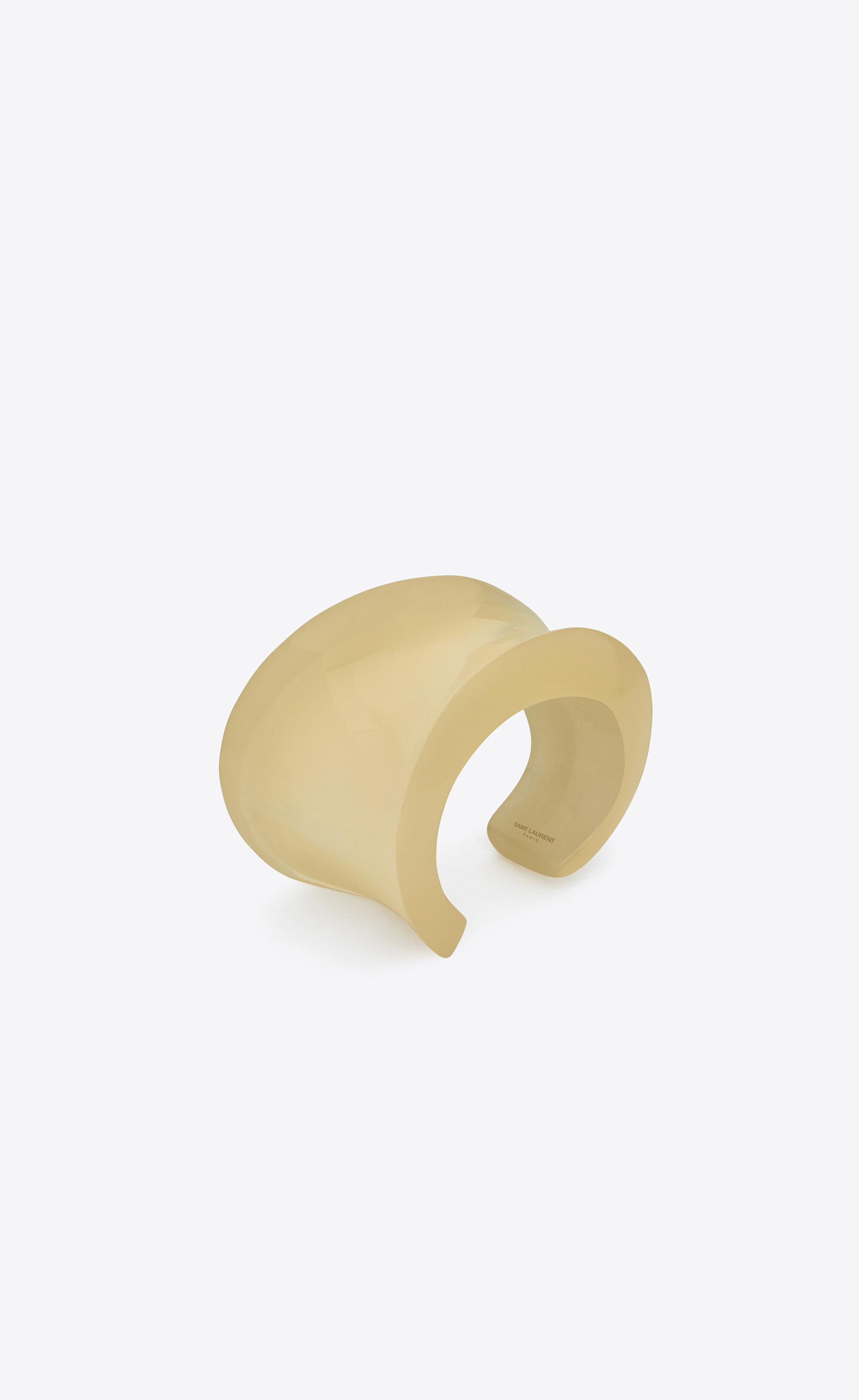 asymmetrical cuff in resin - 1