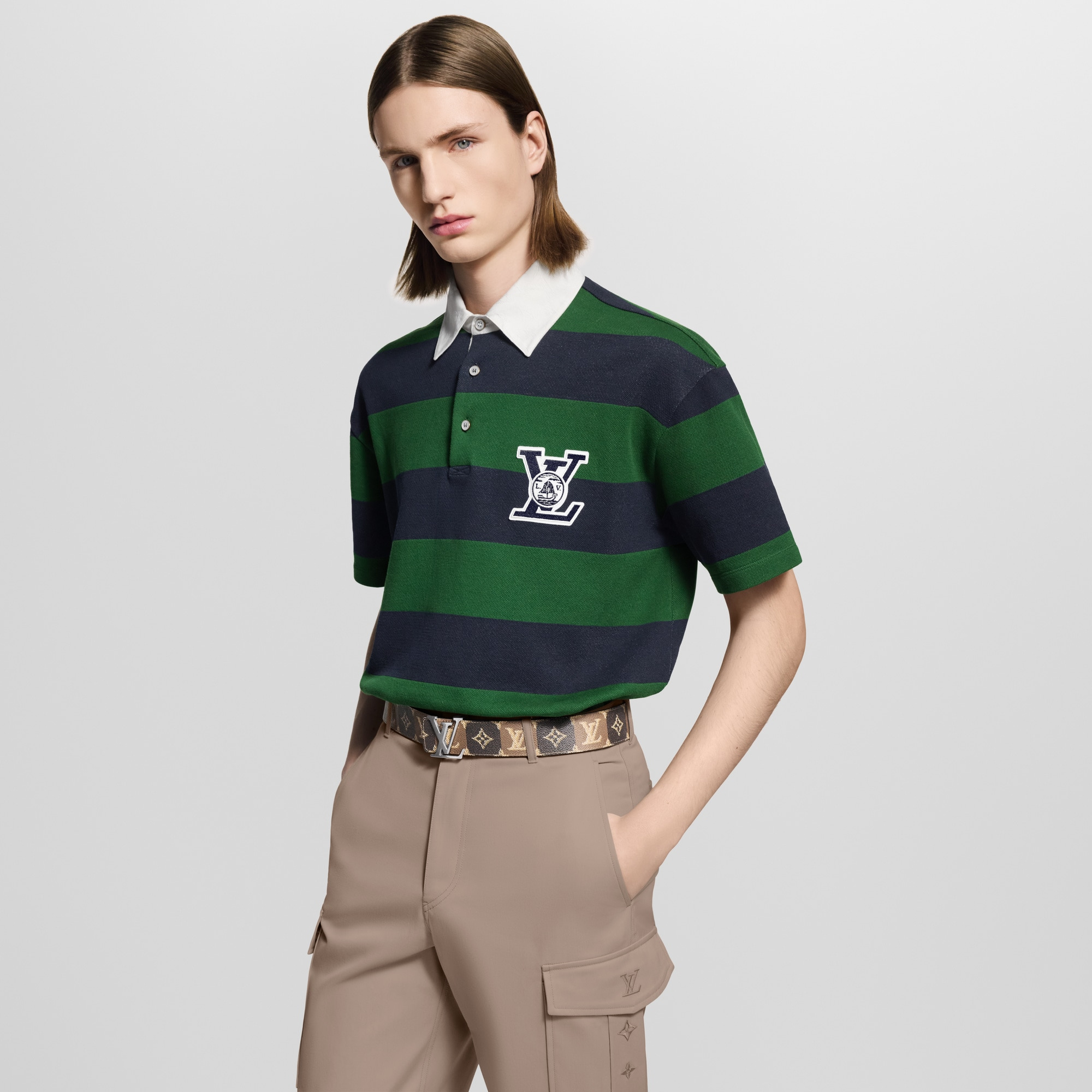 LV Initiales College Monogram Heritage 40mm Reversible Belt - 4