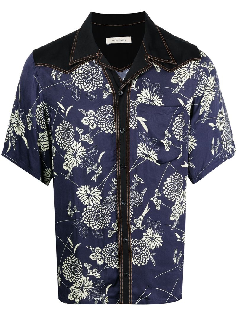 floral-print shirt - 1